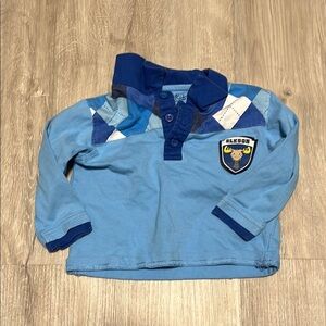 Blue Kids Long Sleeve Shirt